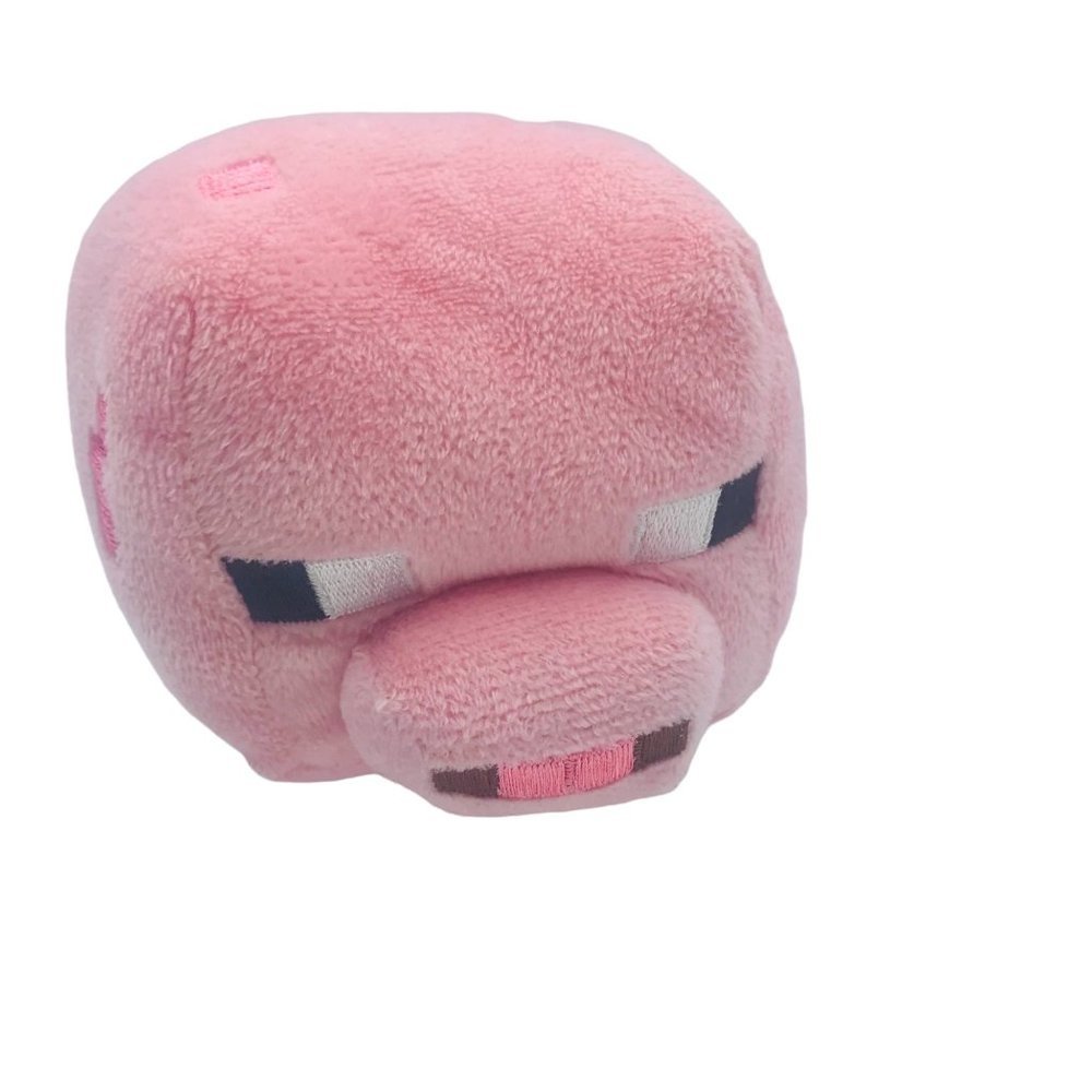 Minecraft Baby Pig Plush Stuffed Toy Planets vs. Zombies 5"x6" 2014 Pink
